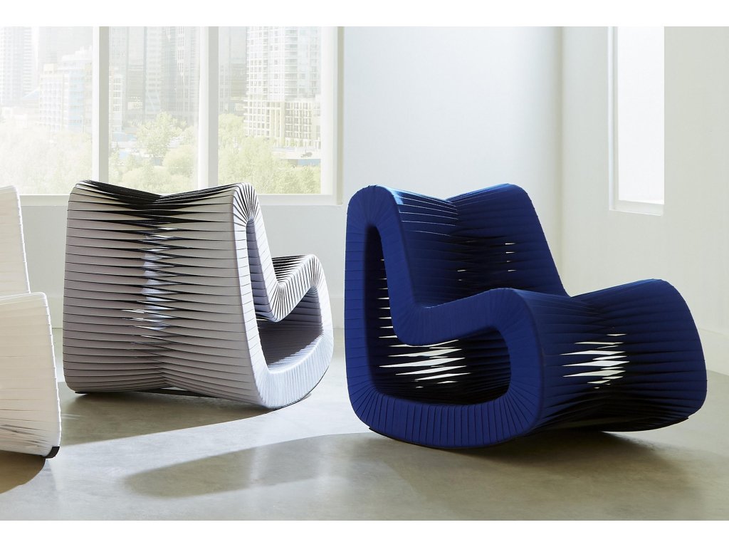 Seat Belt Rocking Chair, Gray/Black - image 4
