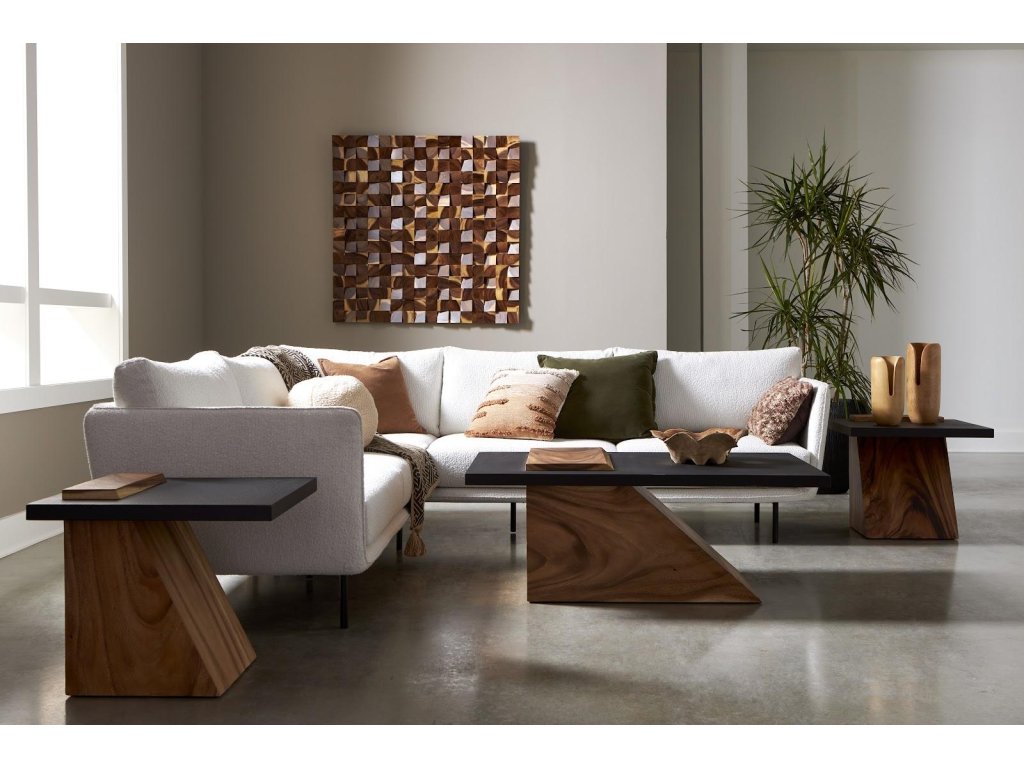 Slant Coffee Table, Natural/Black - image 4