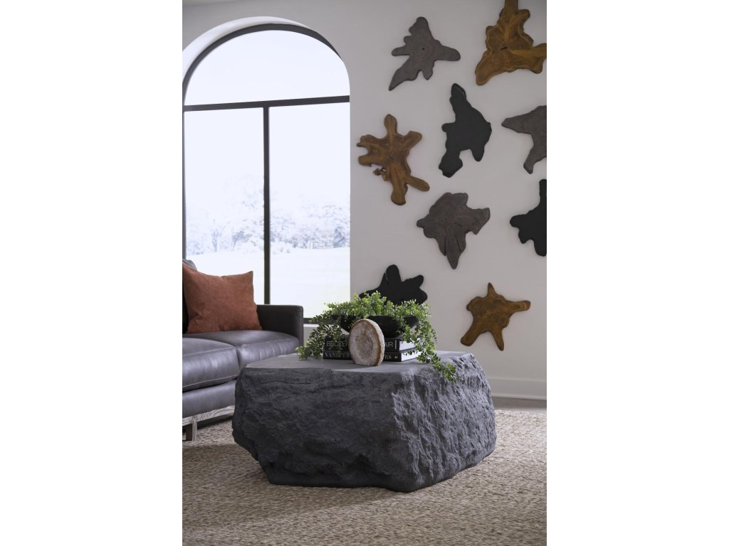 Quarry Coffee Table, Large, Charcoal Stone - image 4