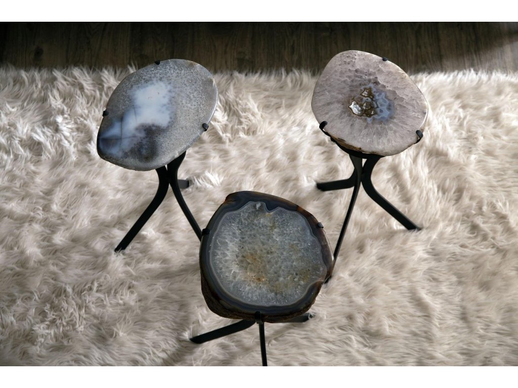 Agate Side Table, Assorted - image 9