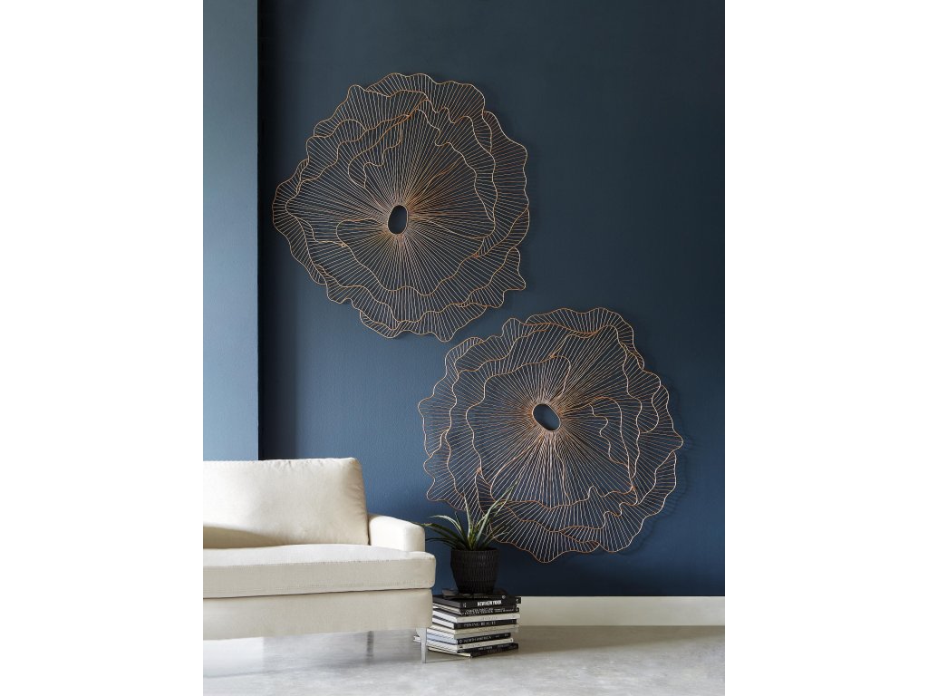 Poppy Flower Wall Art, Copper, LG - image 5