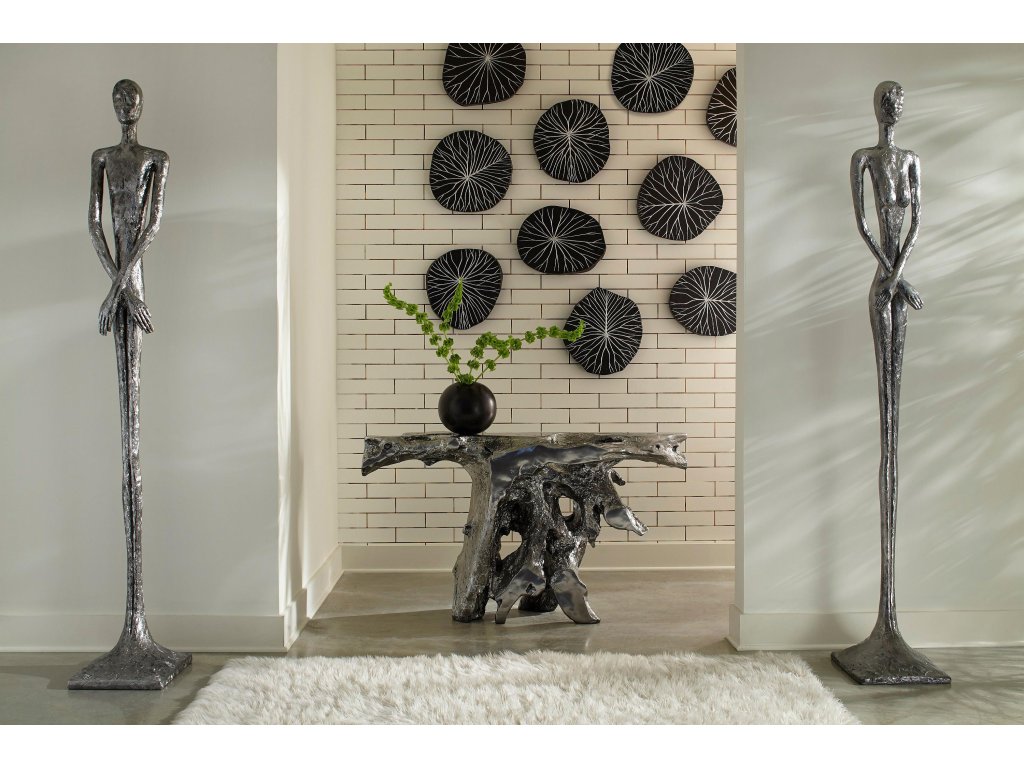 Lottie Sculpture, Resin, Liquid Silver - image 5