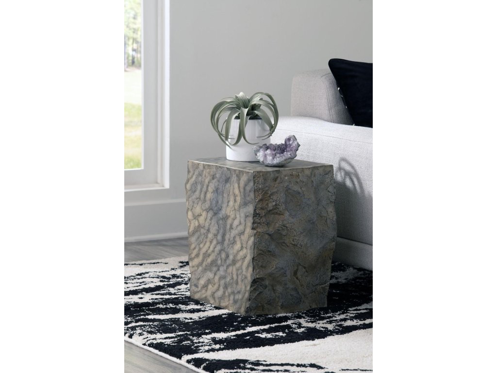 Cast Marble Stool, Faux Finish - image 6