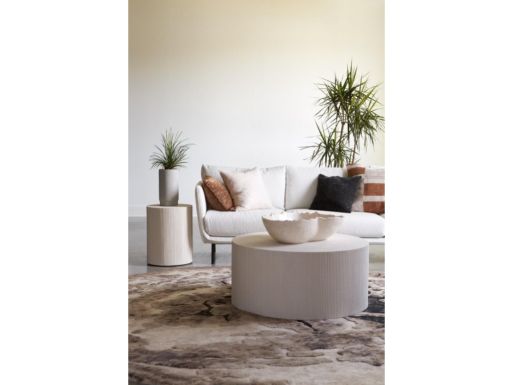 Groovy Side Table, White Stone - image 3