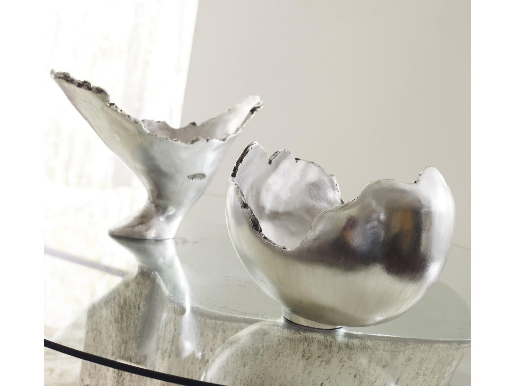 Burled Vase, Silver Leaf - image 3