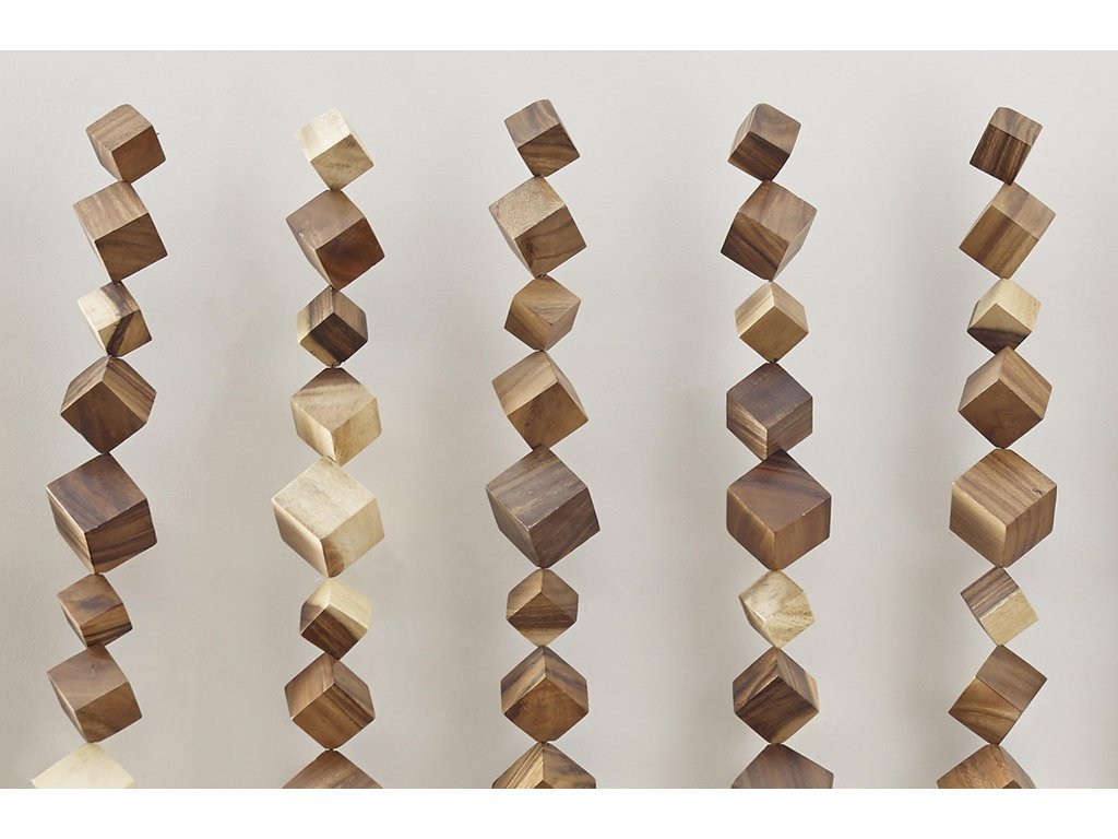 Dice Wall Art, Chamcha Wood, Natural - image 5