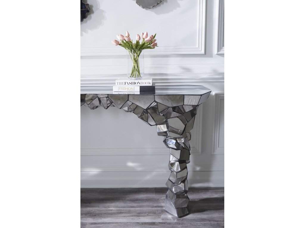 Crazy Cut Console, Stainless Steel, Silver - image 4
