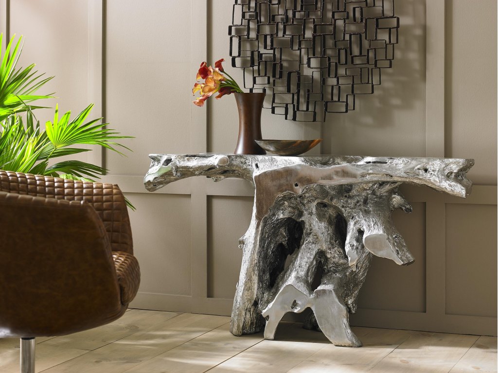 Brivo Freeform Console Table, Silver Leaf - image 3