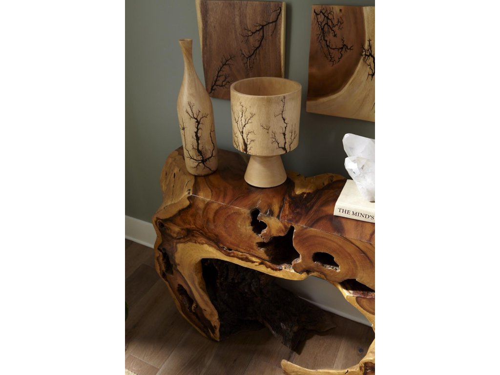 Lightning Bottle, Mango Wood, Long Neck - image 5
