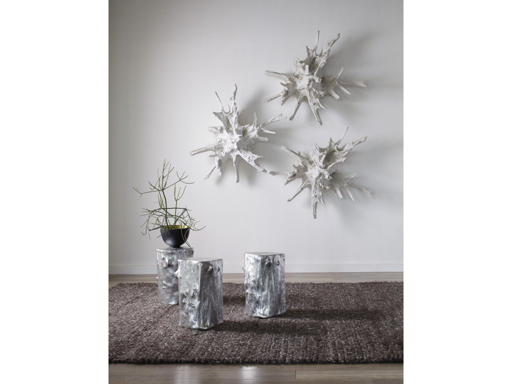 Log Stool, Silver Leaf, SM - image 4