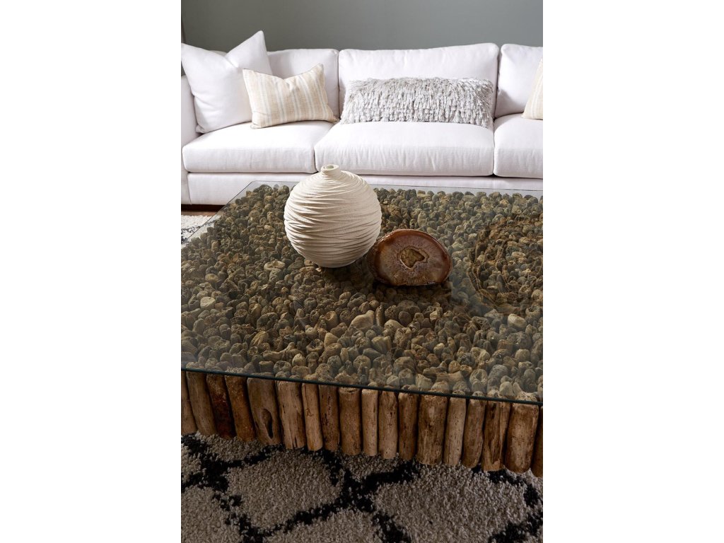 Manhattan Coffee Table, Square, with Glass - image 6