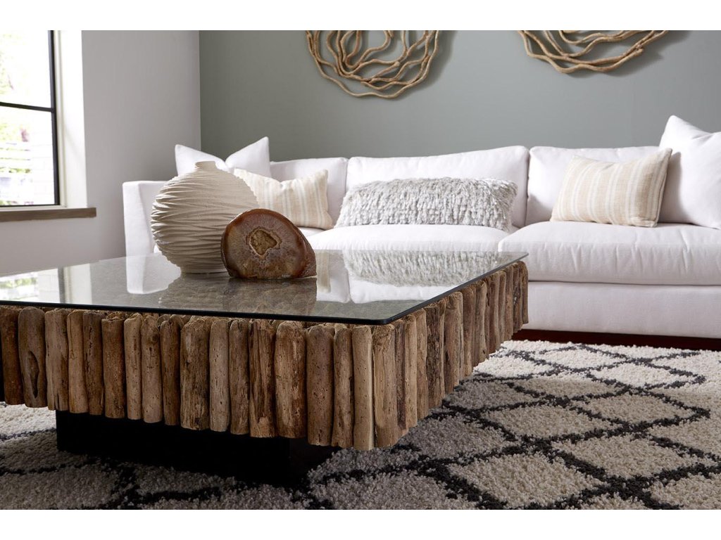 Manhattan Coffee Table, Square, with Glass - image 7