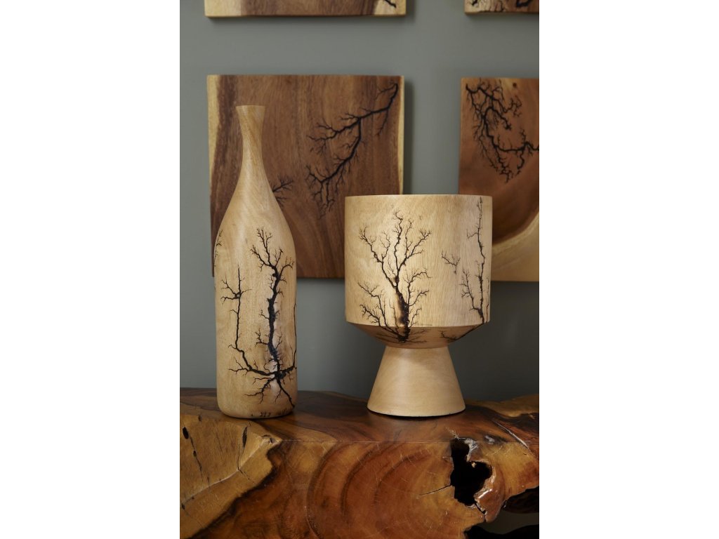 Lightning Vase, Mango Wood, Cup Shape - image 4
