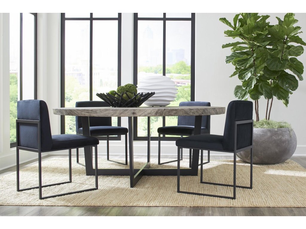 Frozen Dining Chair, Black Velvet Fabric, Matte Black Metal Frame - image 6