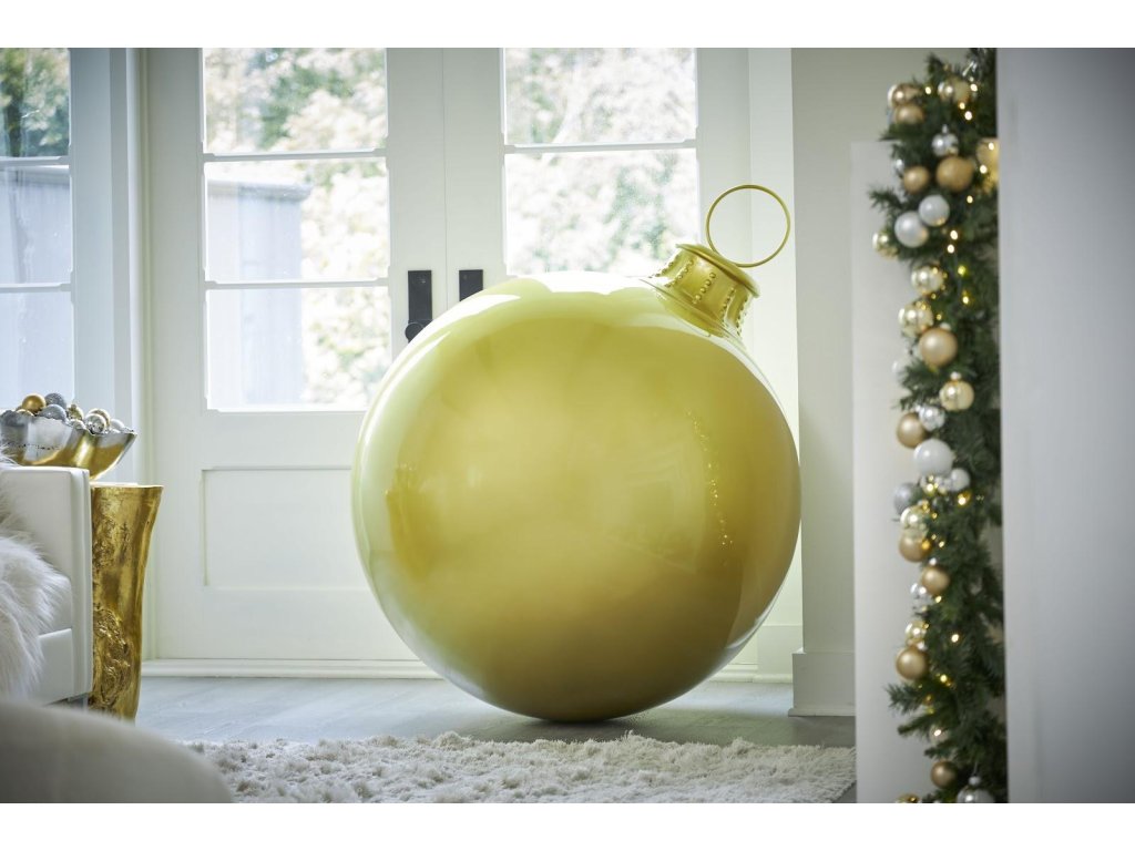 Christmas Ball Ornament, Gold - image 6