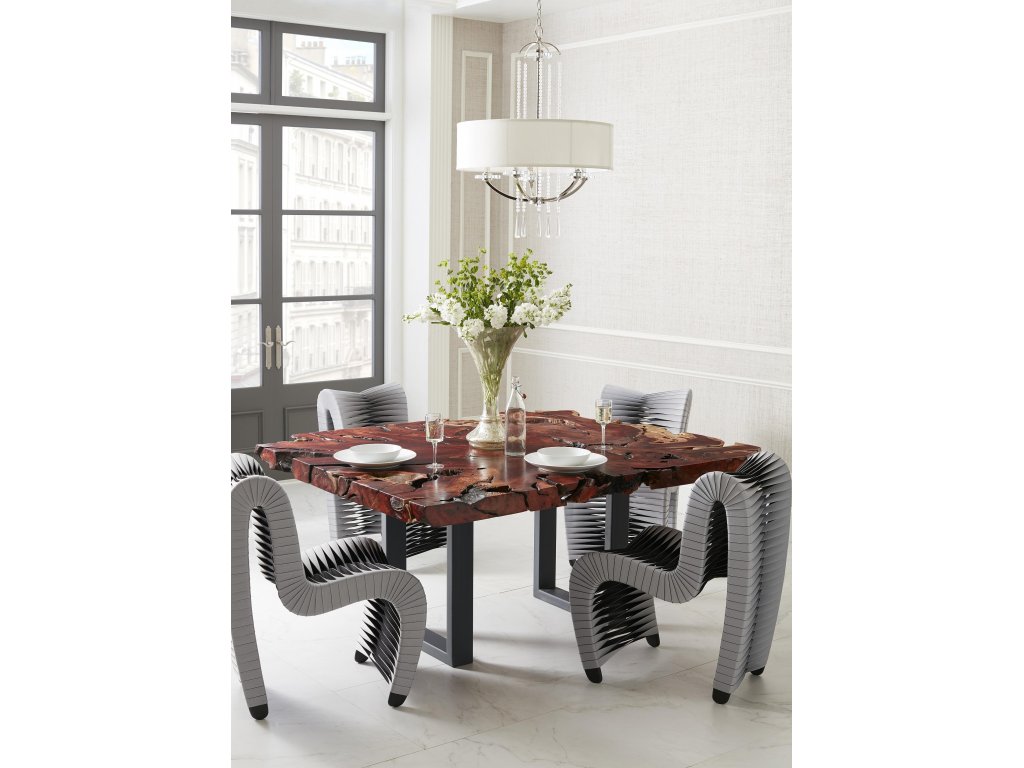 Seat Belt Dining Chair, Gray/Black - image 6
