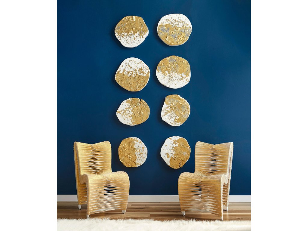 Seat Belt Dining Chair, Gold, Metallic - image 8