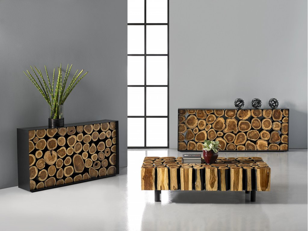 Boscage Coffee Table on Black Metal Legs, Rectangular - image 5