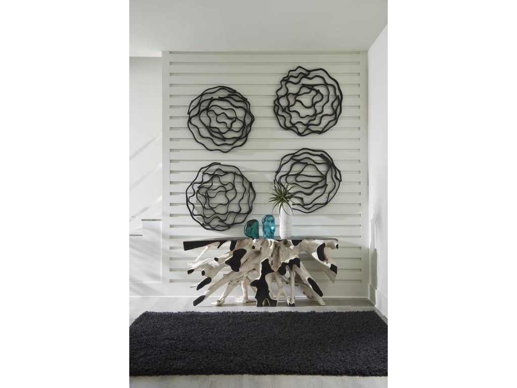 Vine Wall Flower, Black - image 3
