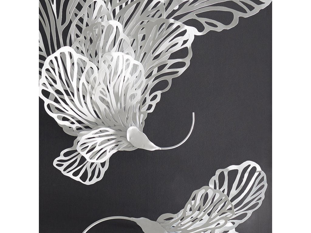 Butterfly Wall Art, White, MD - image 3