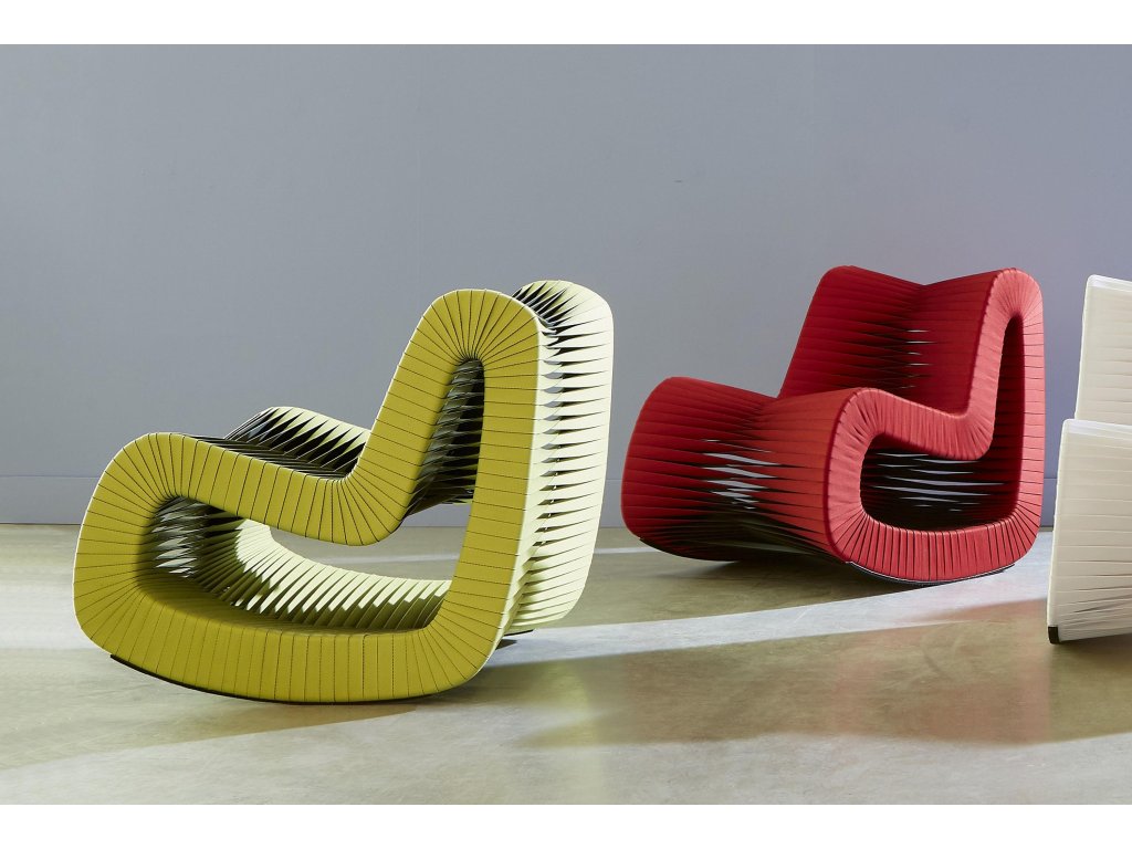 Seat Belt Rocking Chair, Red - image 2