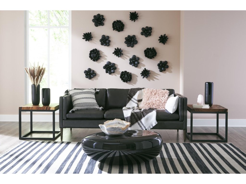 Laui Succulent Wall Art, Smooth Matte Black - image 4