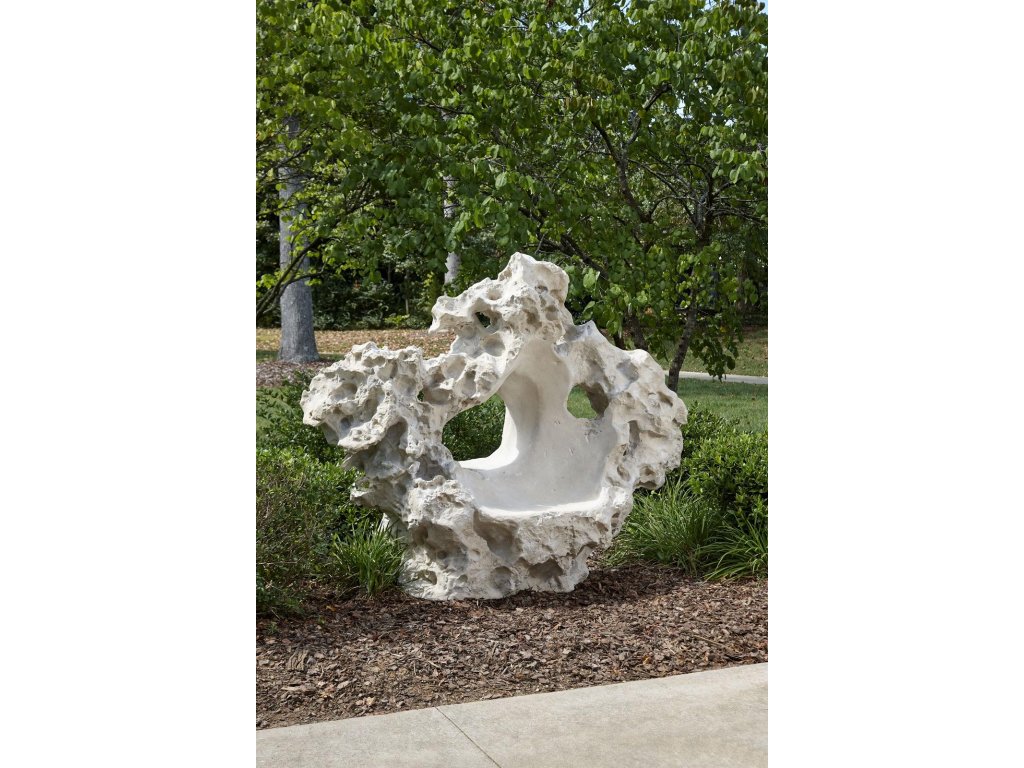 Colossal Cast Stone Sculpture with Seat, Roman Stone - image 5