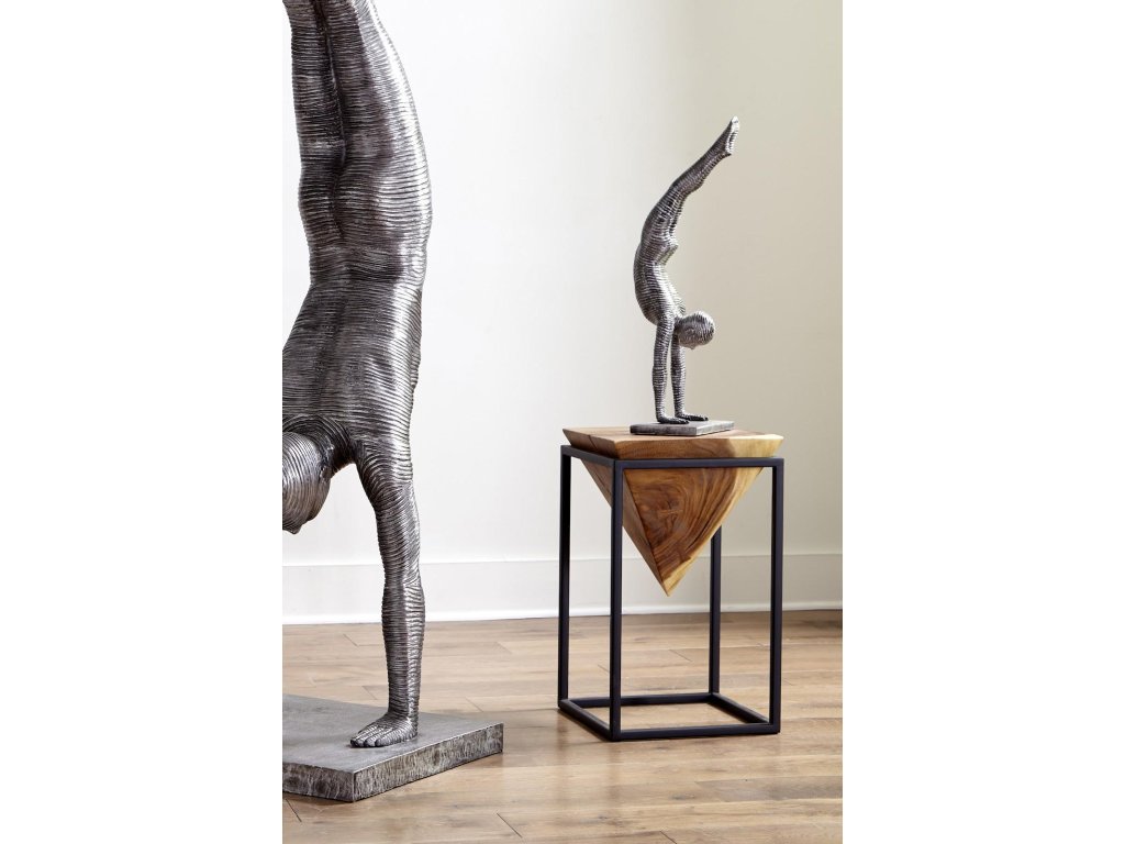 Inverted Pyramid Side Table, Natural - image 2