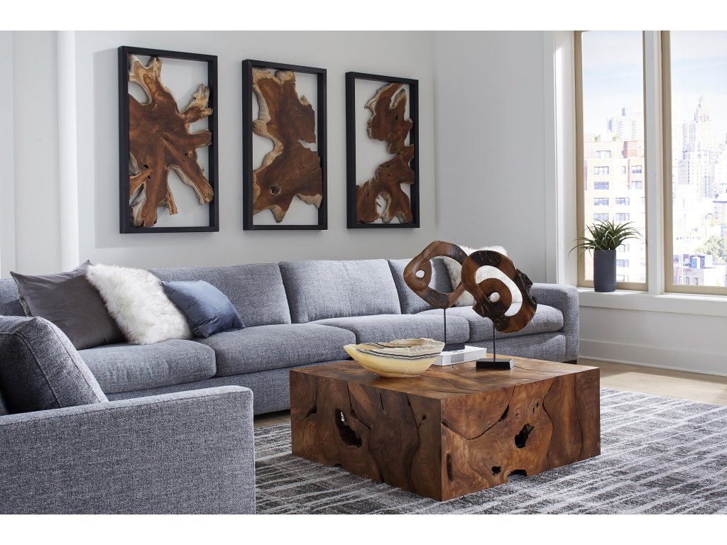 Teak Slice Coffee Table, Square - image 6