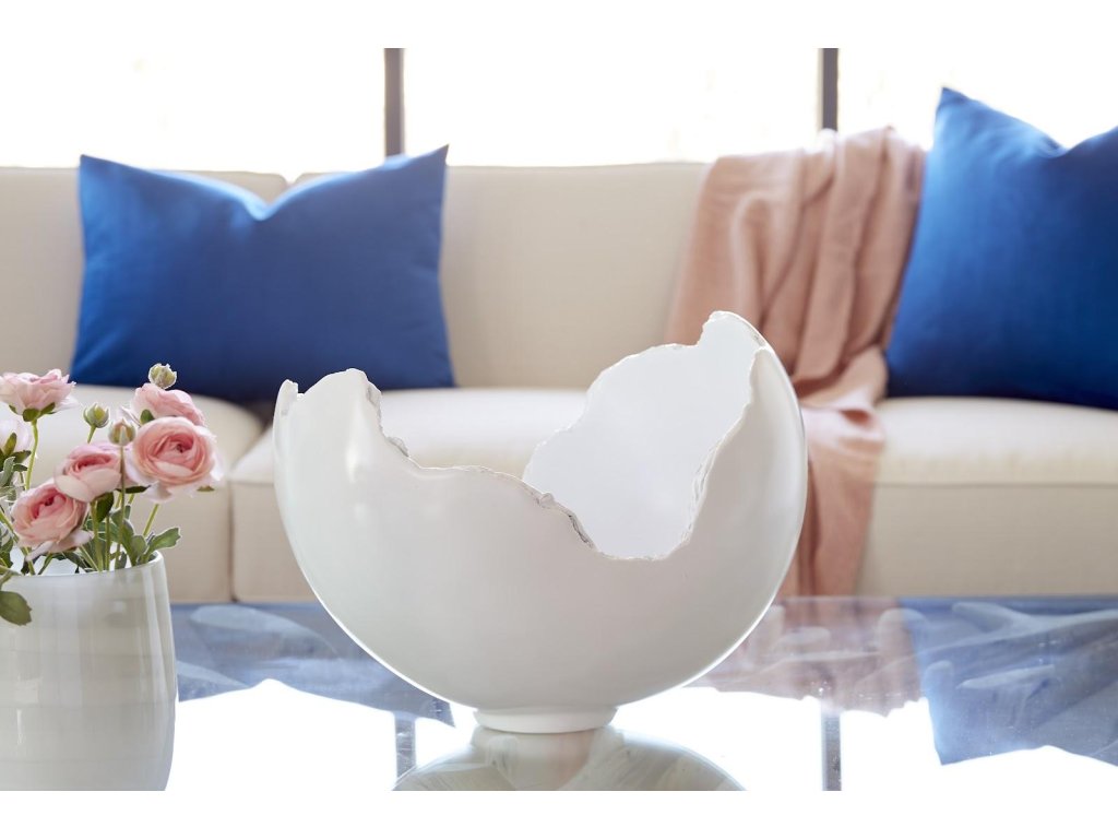 Burled Bowl, Glossy White - image 5