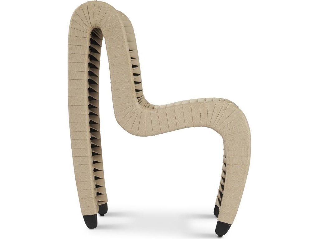 Seat Belt Dining Chair, Beige/Beige - image 2
