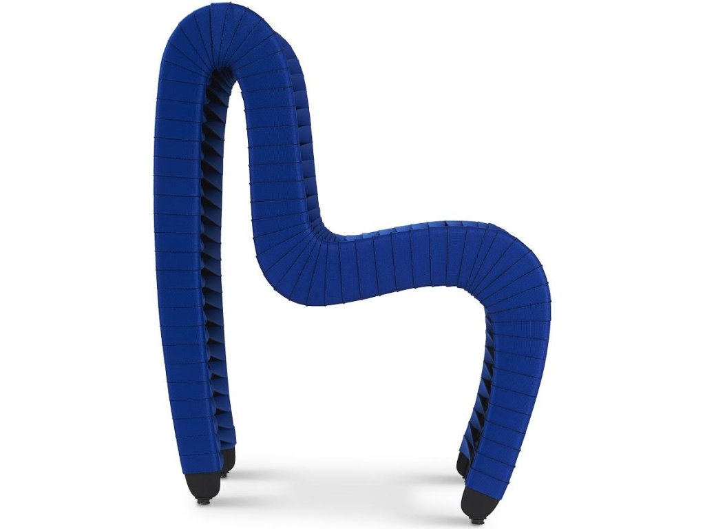 Seat Belt Dining Chair, Blue/Black - image 2