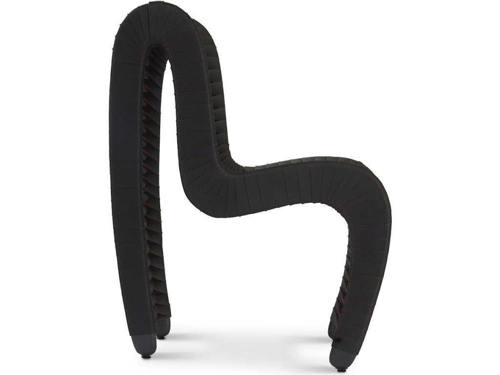 Seat Belt Dining Chair, Black/Red - image 2