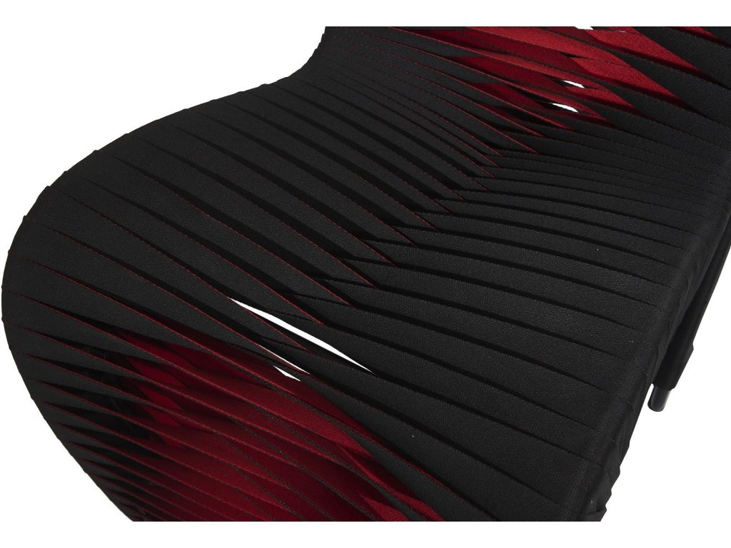 Seat Belt Dining Chair, Black/Red - image 3