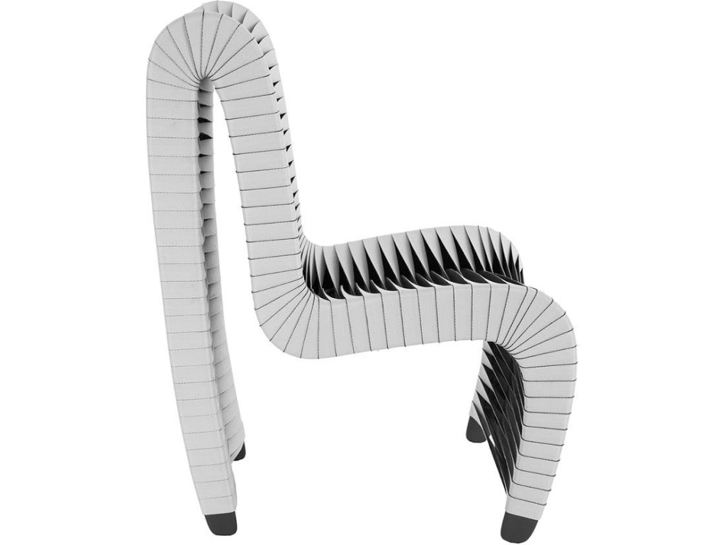 Seat Belt Dining Chair, High Back Gray/Black - image 1
