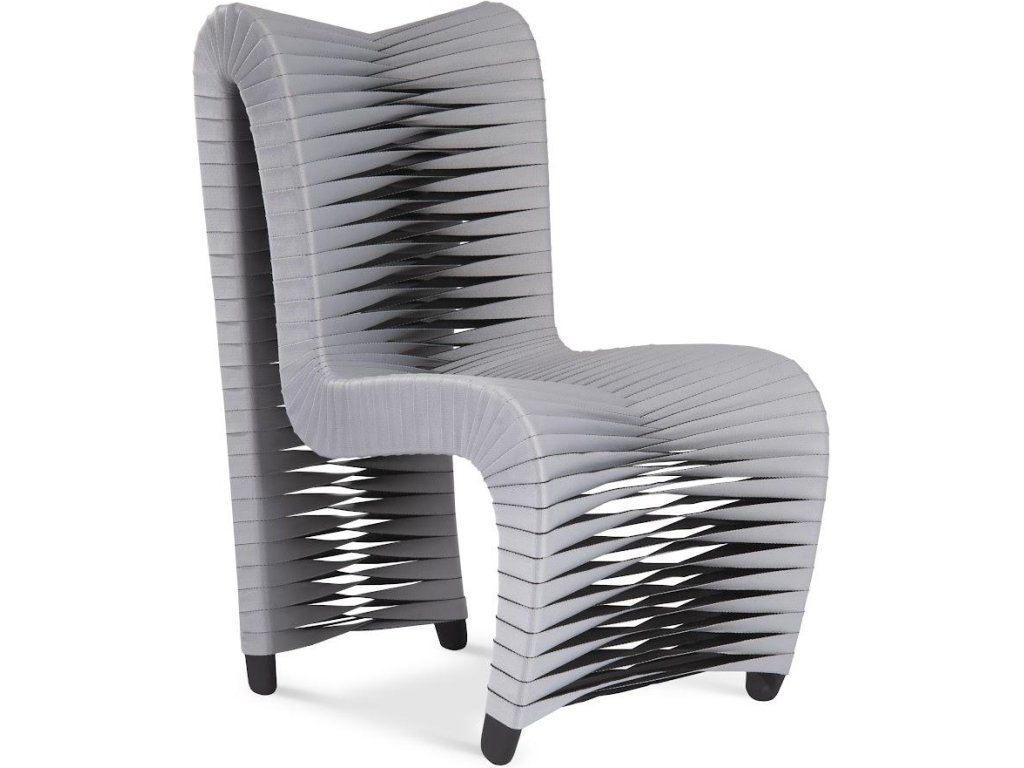 Seat Belt Dining Chair, High Back Gray/Black - main image