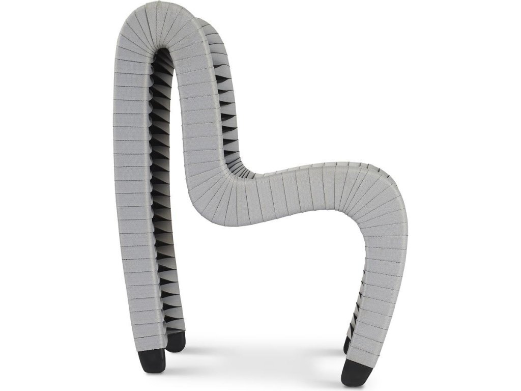 Seat Belt Dining Chair, Gray/Black - image 2