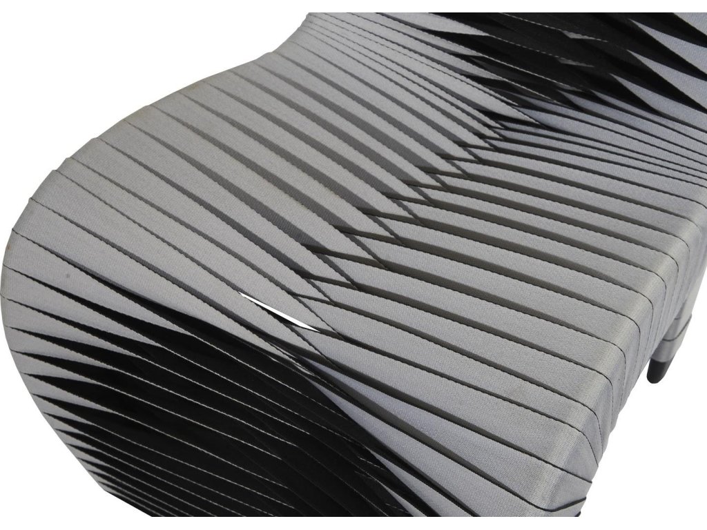 Seat Belt Dining Chair, Gray/Black - image 3