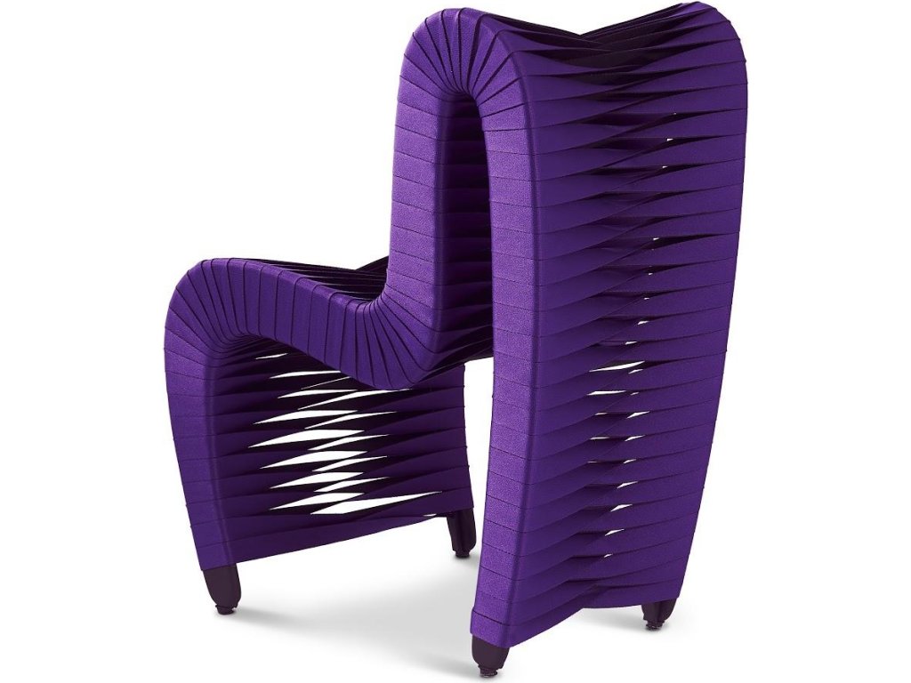 Seat Belt Dining Chair, Purple - image 1