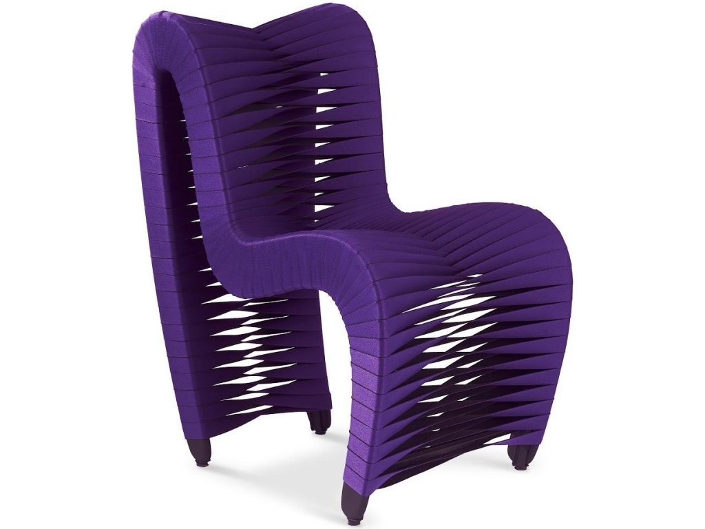 Seat Belt Dining Chair, Purple - main image