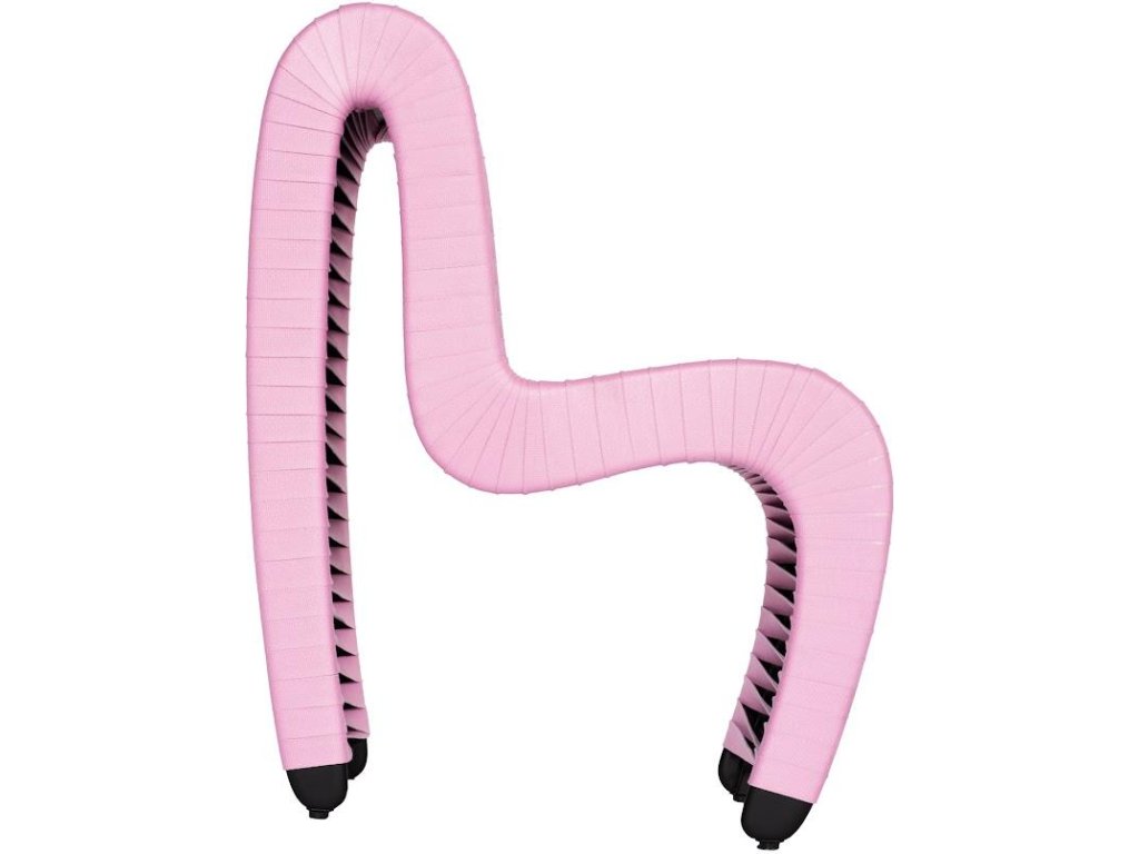 Seat Belt Dining Chair, Pink/White - image 2