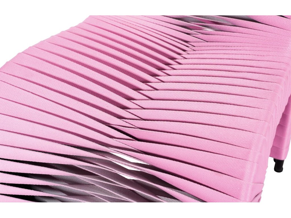 Seat Belt Dining Chair, Pink/White - image 3