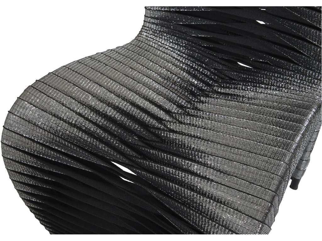 Seat Belt Dining Chair, Silver, Metallic - image 3