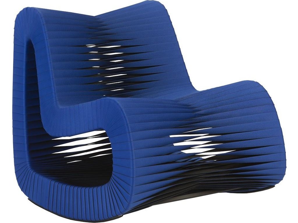 Seat Belt Rocking Chair, Blue/Black - main image
