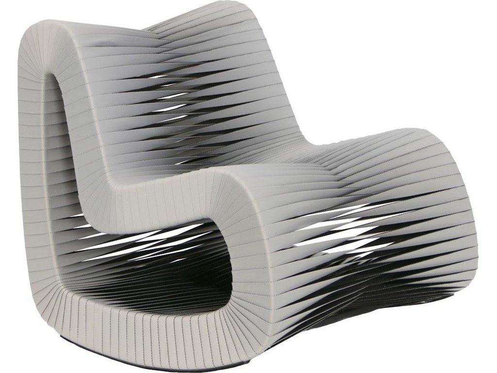 Seat Belt Rocking Chair, Gray/Black - main image