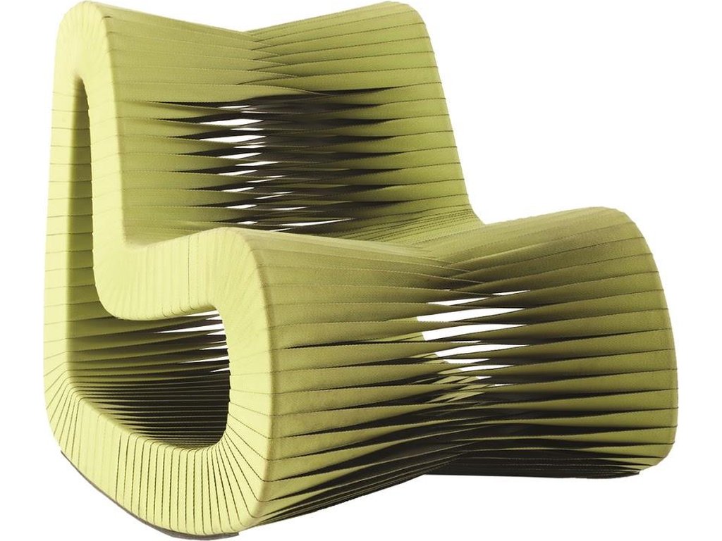 Seat Belt Rocking Chair, Green - main image