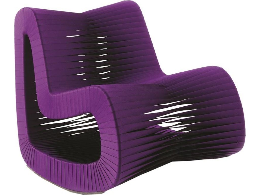 Seat Belt Rocking Chair, Purple - main image
