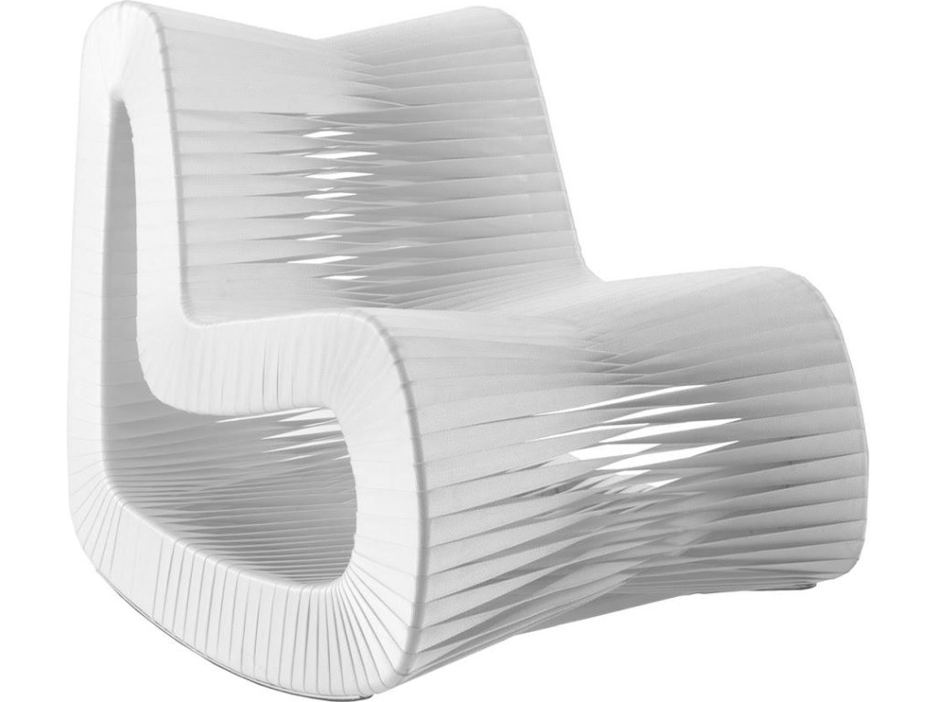 Seat Belt Rocking Chair, White - main image