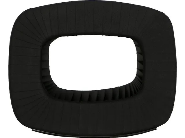 Seat Belt Ottoman, Black/Black - Alternative View