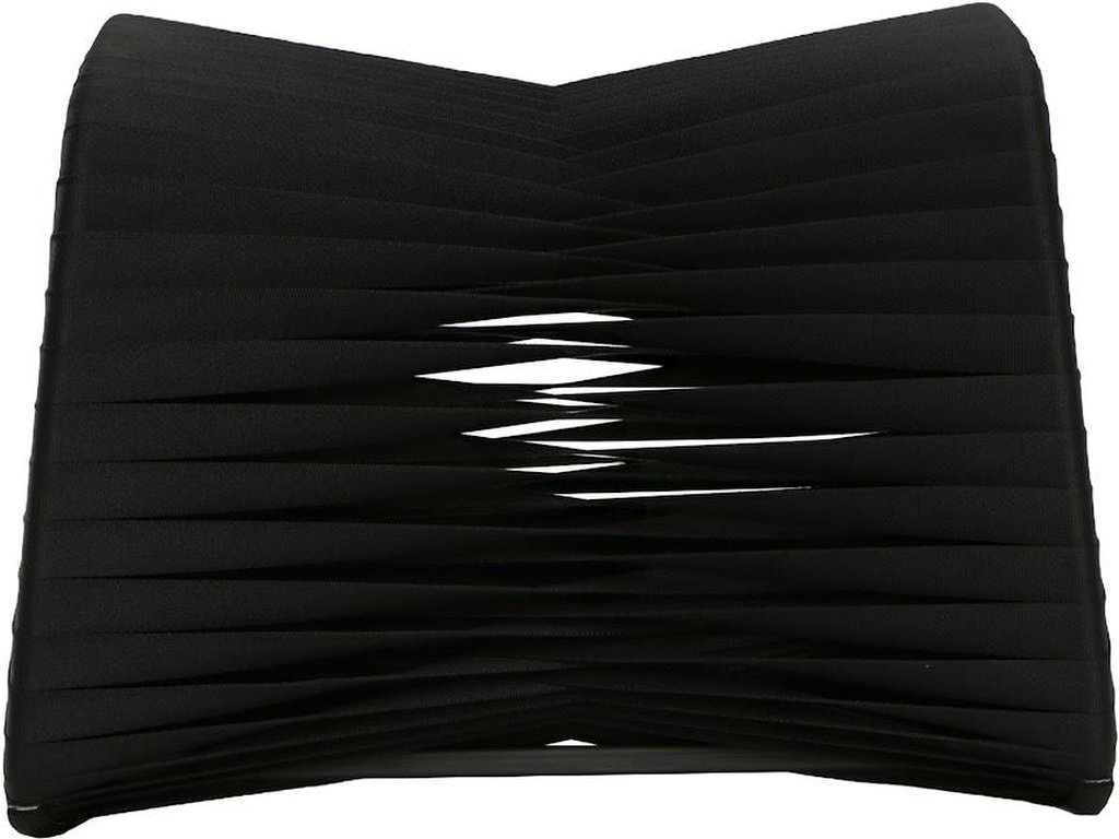 Seat Belt Ottoman, Black/Black - image 2